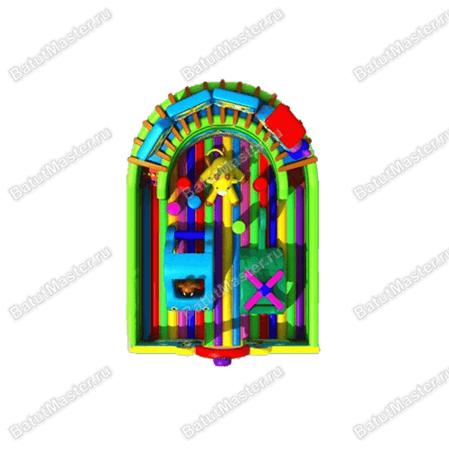 Надувной батут "Паровозик"