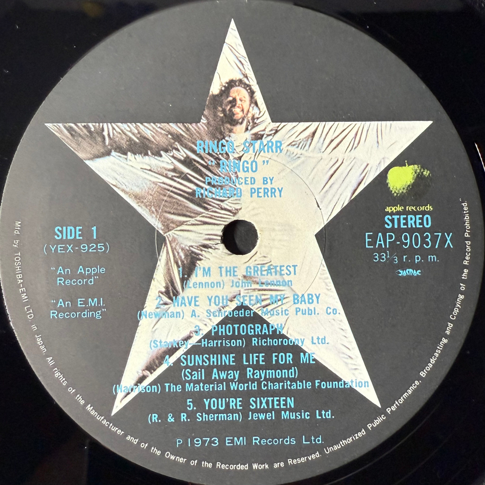 Виниловая пластинка Ringo Starr ‎– Ringo LP