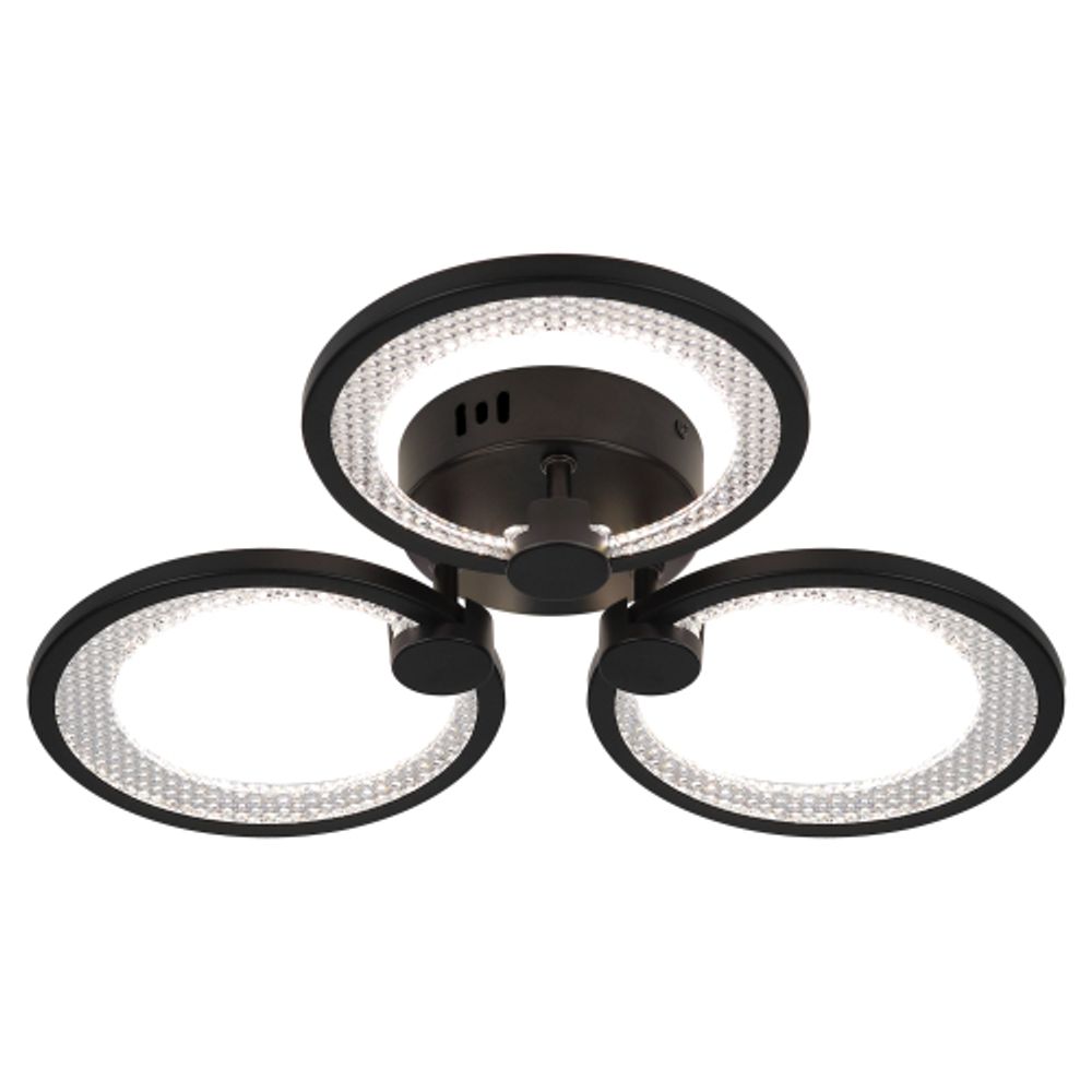 Светильник потолочный светодиодный ЭРА Модерн Odry CLL-1-46W 3K-6,5K RC BK с ДУ черный | Светильники SPB-6 с ДУ