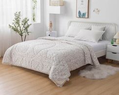 Одеяло Валентина (крем) микроволокно в сатине всесезонное