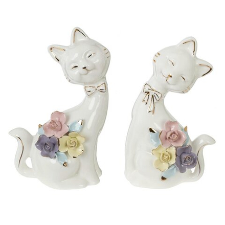 GAEM Набор из 2-х фигурок декоративных "Кошка", L12 W7 H20 см