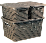 Ящик РОТАНГ с крышкой 4л. 280*185*126мм М2372