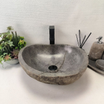 Раковина из речного камня RS-63656 (48*44*15) 0123