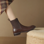 ReneChristine Cow Leather Ankle Boots 3cm Women"s