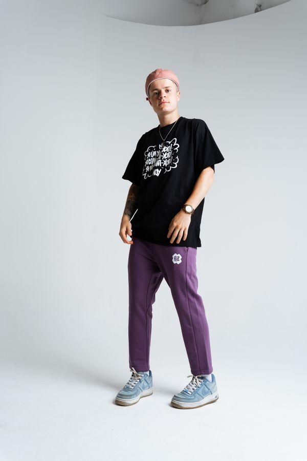 Брюки укороченные PPZ Фиолетовые - фото 6