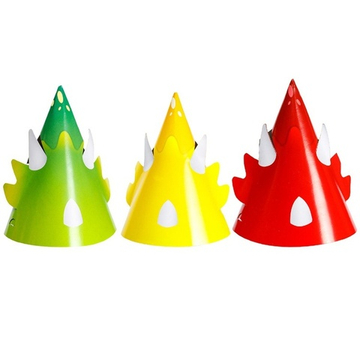 Колпаки праздничные «Динозаврики», 6 шт