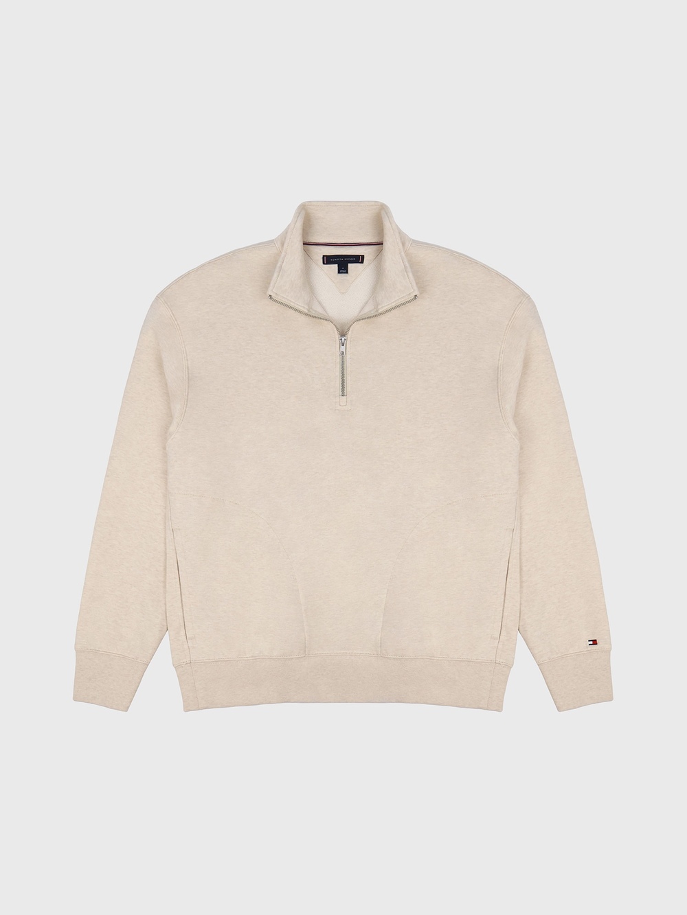 Свитшот на молнии Tommy Hilfiger Classic Quarter- Zip Beige