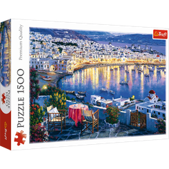 Puzzle "1500" - Mykonos at sunset / Art Licensing