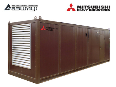 Дизельный генератор Азимут АД-800С-Т400-1РНМ8 Mitsubishi в контейнере