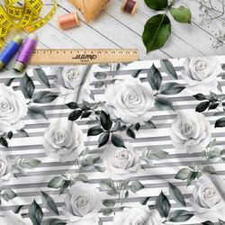 Ткань премиум атлас выцветшая фантазия