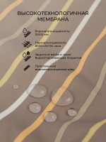 Брюки утеплённые Mjölk Cocoa Stripes, утеплитель 120гр/м2