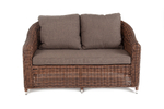 "Кон Панна" диван из искусственного ротанга двухместный, цвет коричневый