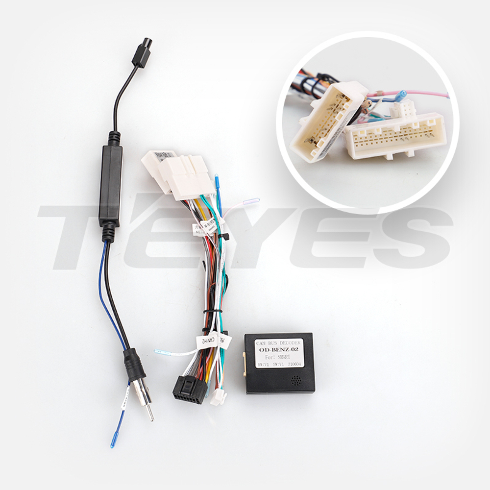 Магнитола для Mercedes-Benz Smart ForTwo/ForFour W453 2014-2023 - FarCar GX9-9628 монитор 9.5" 2K QLED на Android 14, TS20, 6+128Гб, CarPlay, 4G SIM-слот