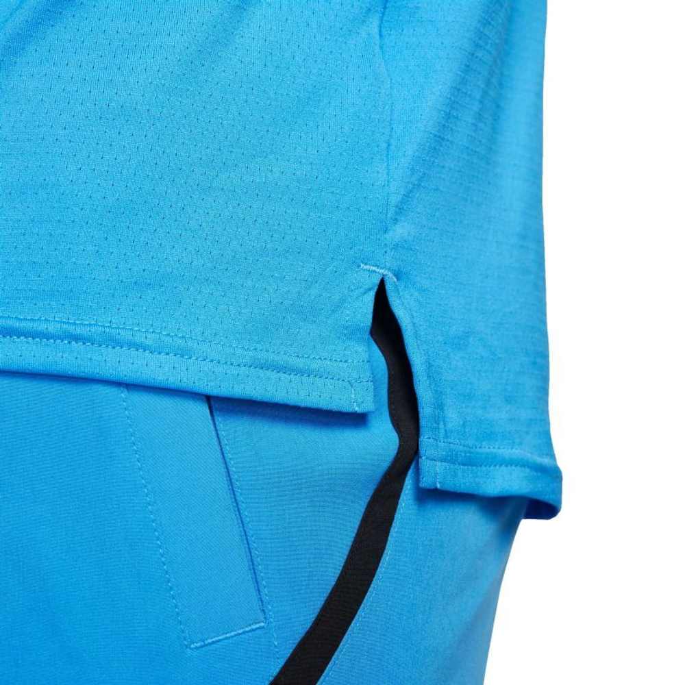 Мужское теннисное поло Nike Court Dri-Fit Advantage Polo - light photo blue/black/white