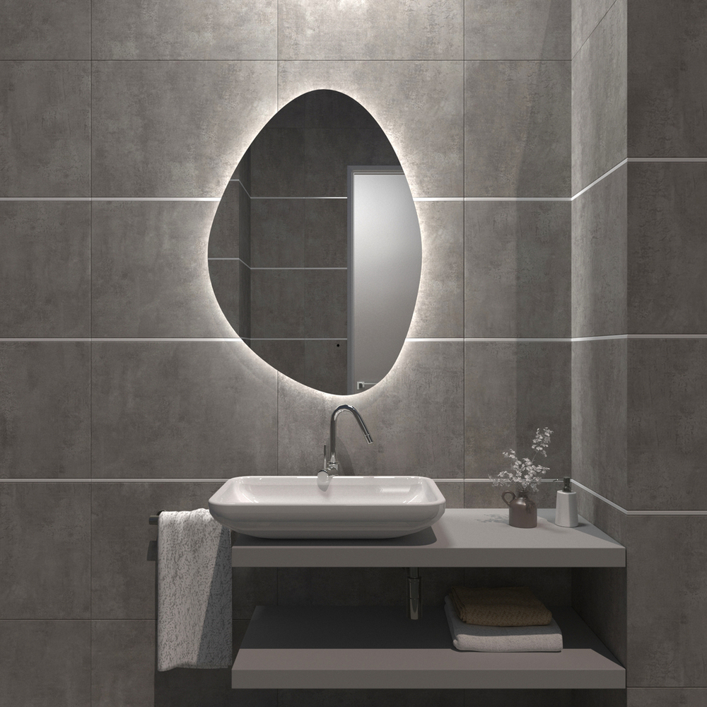 Зеркало MIXLINE "Грейс-ТХ" 700*1000 (ШВ) бесконтактный сенсор,светодиод. подсветка,универсал