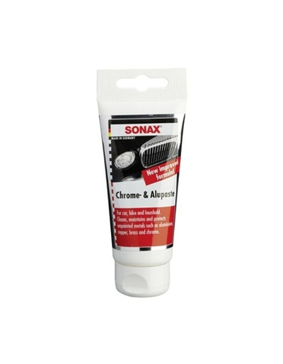 SONAX Chrome and Alupaste паста для хрома и алюминия, 75мл