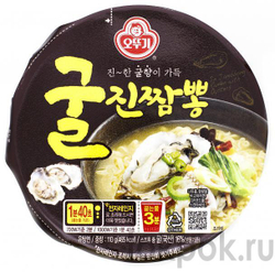 Лапша со вкусом устрицы Ottogi Jin Jjambbong Ramen with Oyster, 110 гр