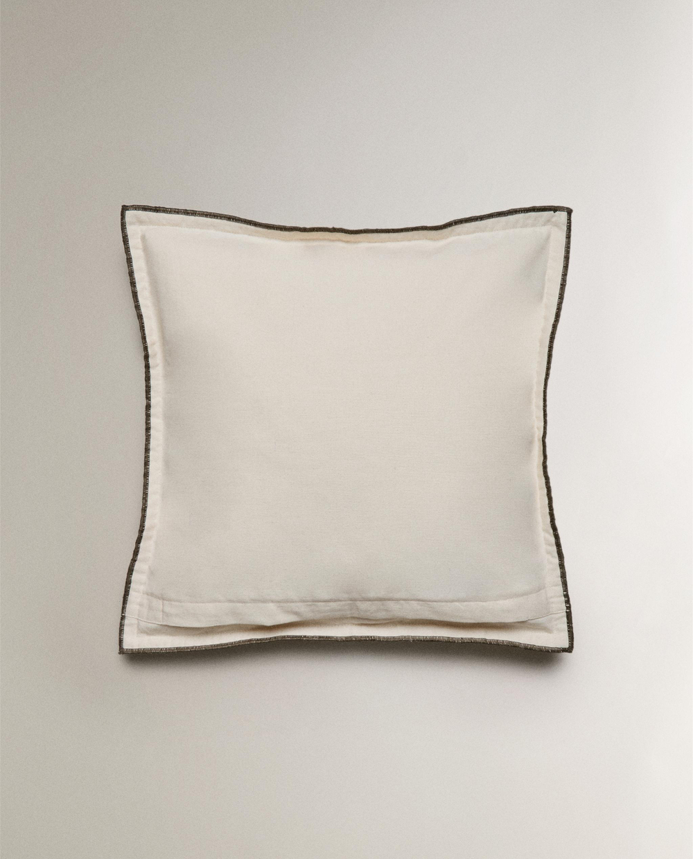 Zara Home наволочка декоративная из хлопка, серый, 45x45 см