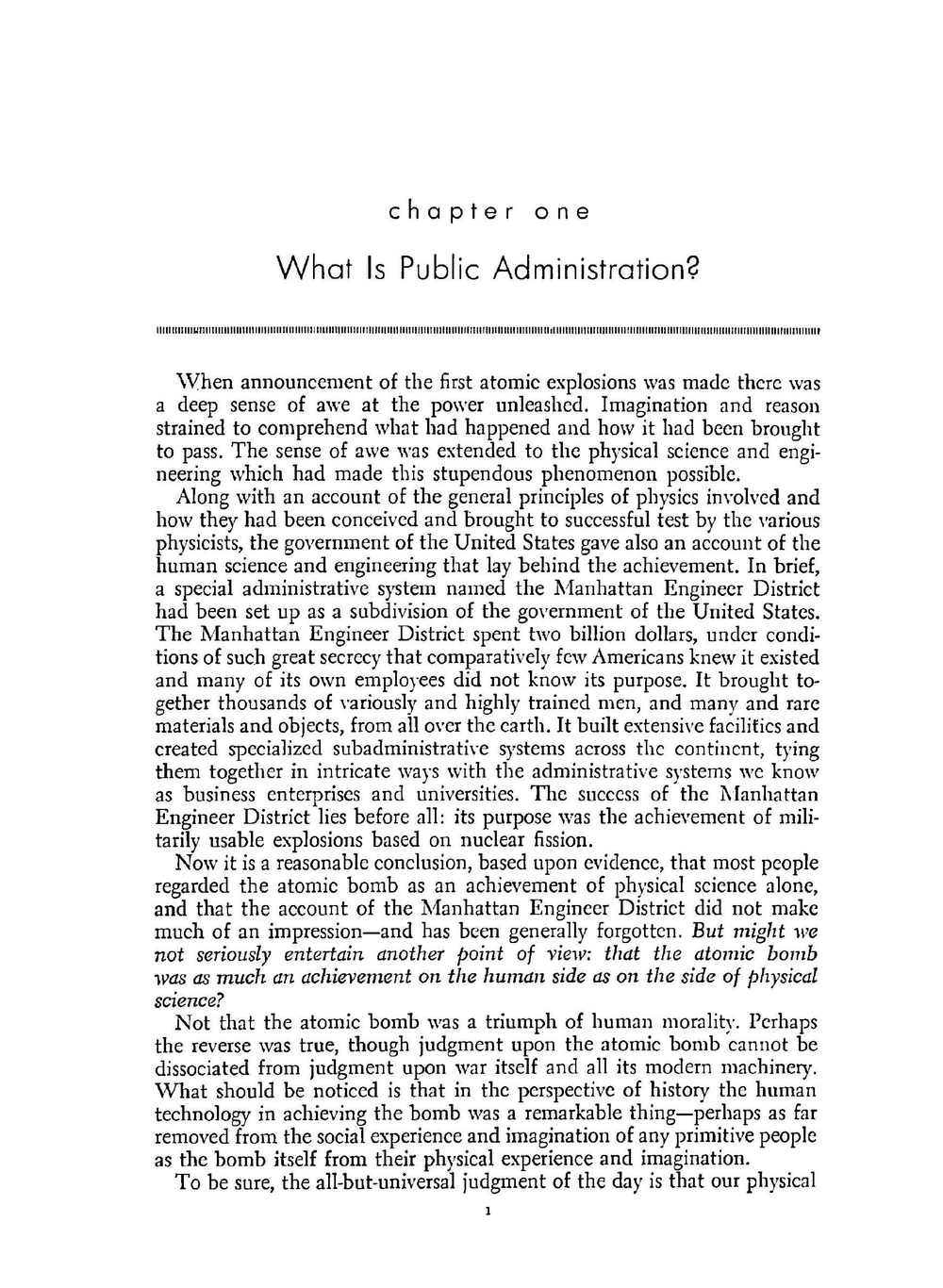 The Study of public administration | D. Waldo