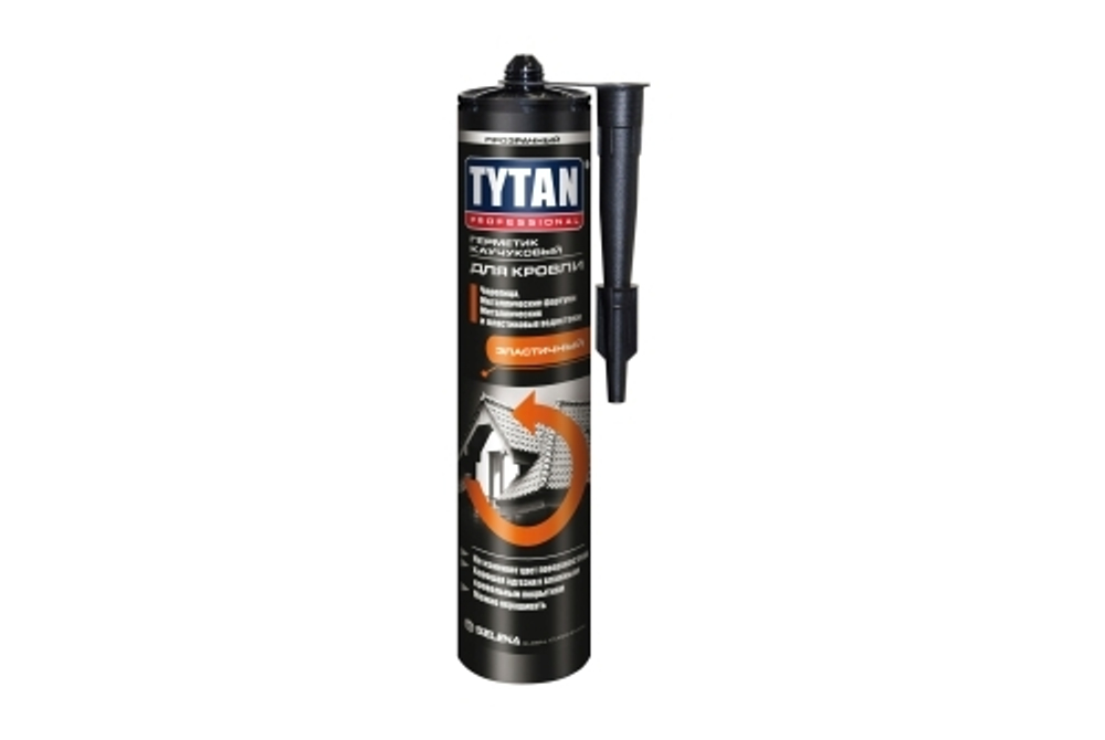 Герметик каучуковый для Кровли TYTAN Professional цвет бесцветный (310мл/408г)
