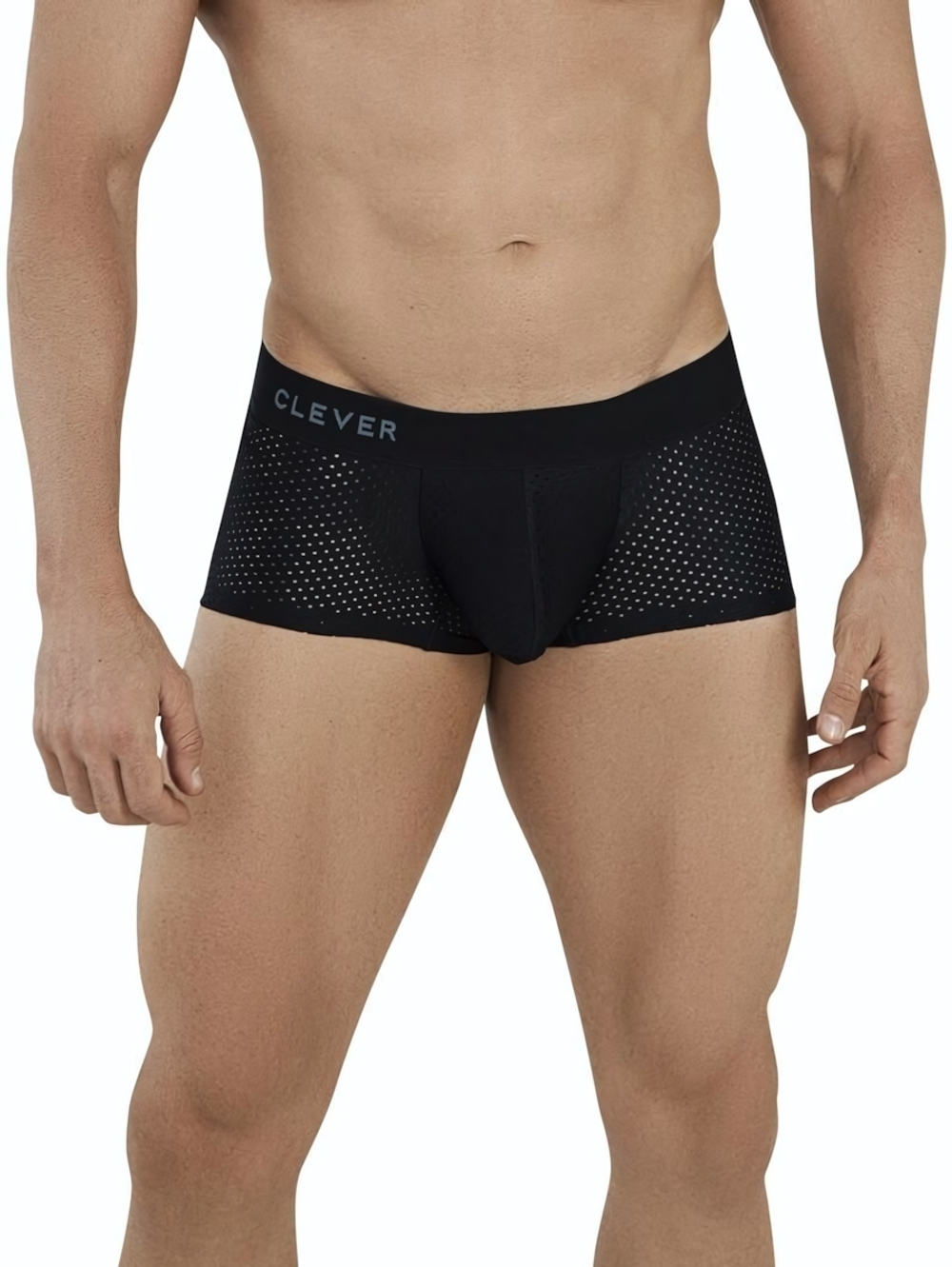 Черные трусы-хипсы с эффектом перфорации Zurich Latin Boxer (Размер: XL) (Цвет: черный)