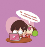 Блокнот 130х130 мм, скрепка, Контэнт-Канц, ламин. картон, выб-лак, 32 л., диз. внутр .блок в клетку, "Love is...", бирюзовый