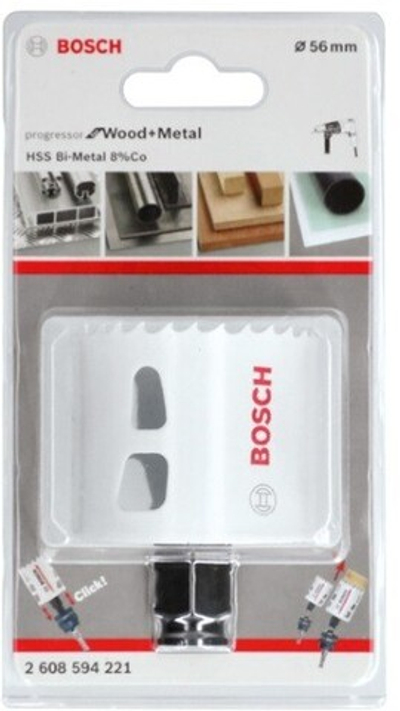 Биметаллическая коронка BOSCH BiM PROGRESSOR 56 mm, NEW