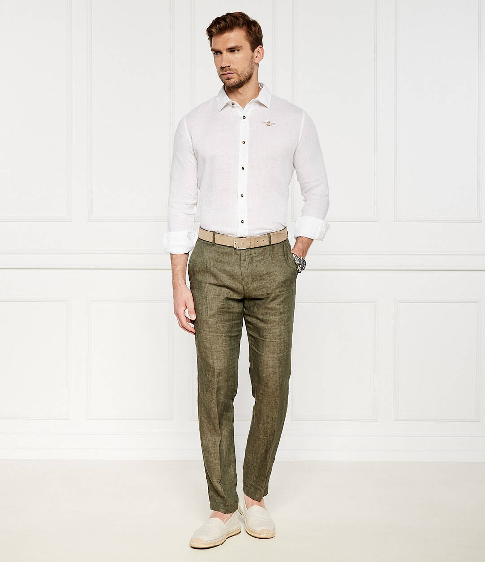 Льняная рубашка Aeronautica Militare - белый(CA1239CT3089)