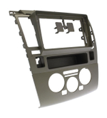 Комплект рамки с разъёмами 9" Nissan Tiida 2004-2013 л.руль/кондей или климат с прямоугольным экраном(графит) - Car-Smart 1148CN