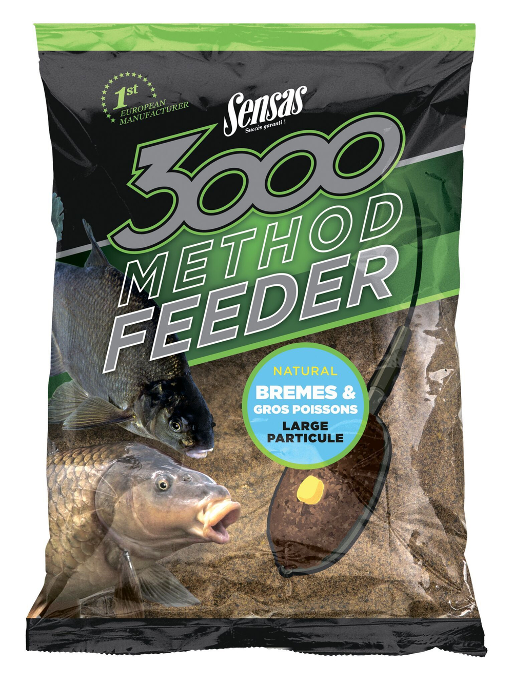 Прикормка Sensas 3000 Method Feeder BREAM&BIG FISH 1кг