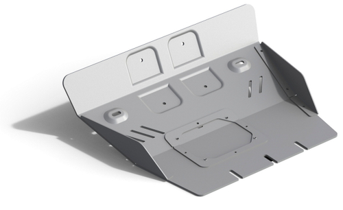 Защита картера Rival (часть 1) для Toyota FJ Cruiser (V - 4.0) 2006-2018, штампованная, алюминий 6 мм, с крепежом, 2333.5789.1.6