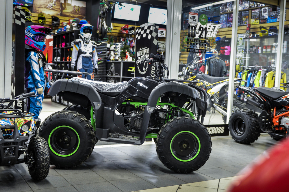 MOTAX ATV Grizlik Lux 200 cc 4TЧерно-зеленый