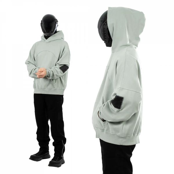 Худи «Waveform» Boxy-Fit светло-зеленое - фото 2