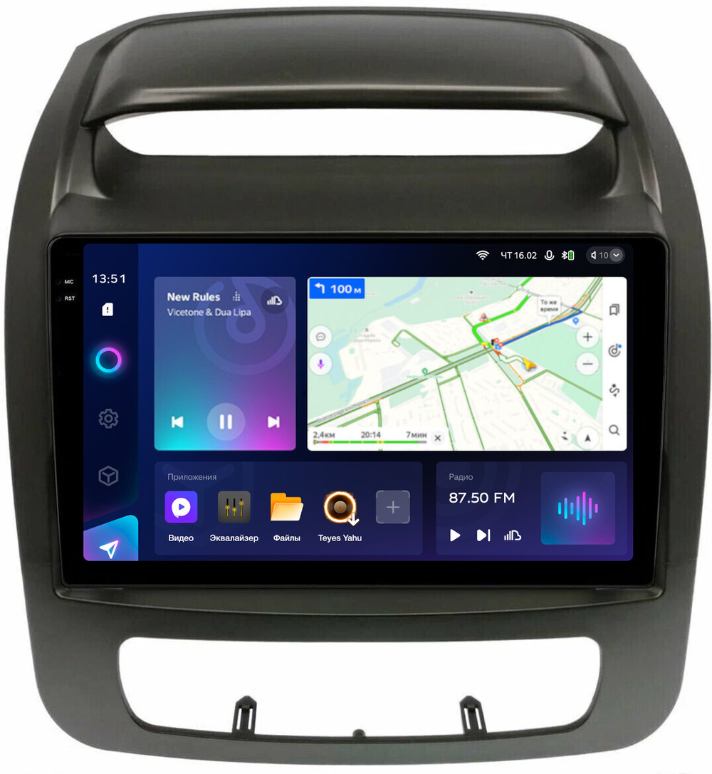 Магнитола для KIA Sorento 2 XM 2012-2020 (отдельный экран климата, без штатной КЗВ) - Teyes CC3-2K монитор 9.5" 2K QLED на Android 10, ТОП процессор, CarPlay, 4G SIM-слот