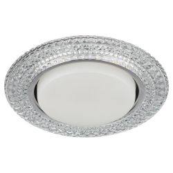 DK LD26 SL/WH Светильник ЭРА декор cо светодиодной подсветкой Gx53, прозрачный