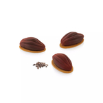 Силиконовая форма с вырубкой «Какао боб» (Cacao), 30 мл Silikomart, Италия