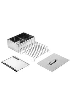 Коптильня двухъярусная Стандарт с поддоном для сбора жира