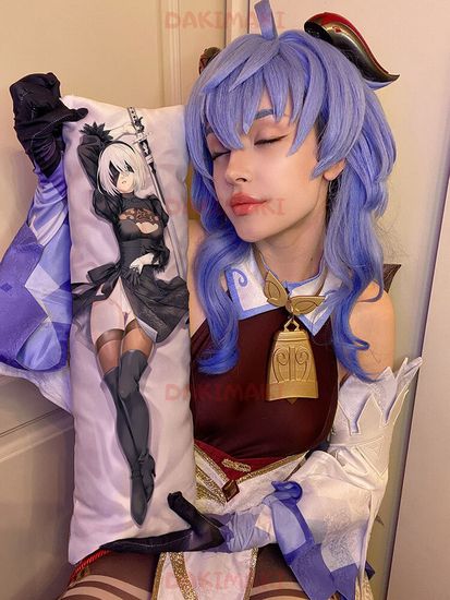 Мини дакимакура Йорха-2B из NieR: Automata арт. M0551, 60х20 см