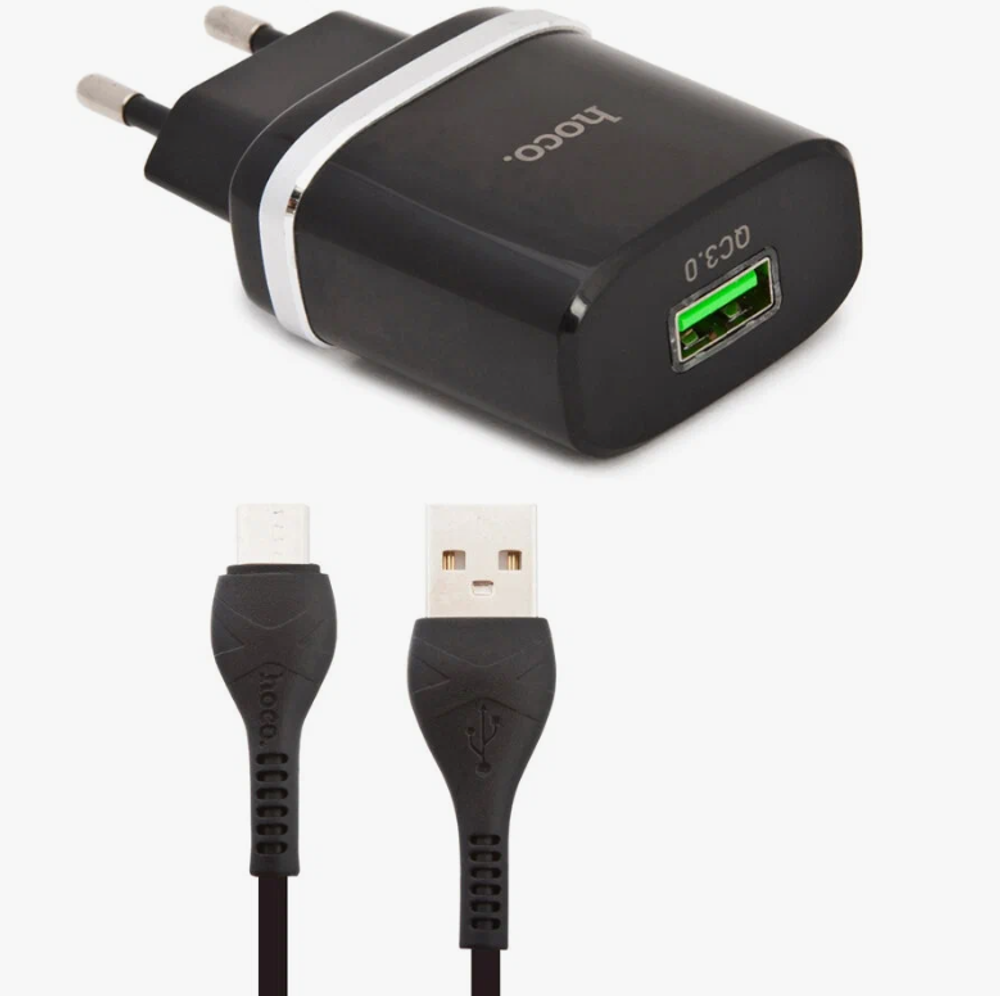 Блок СЗУ hoco C12Q 18W (black)