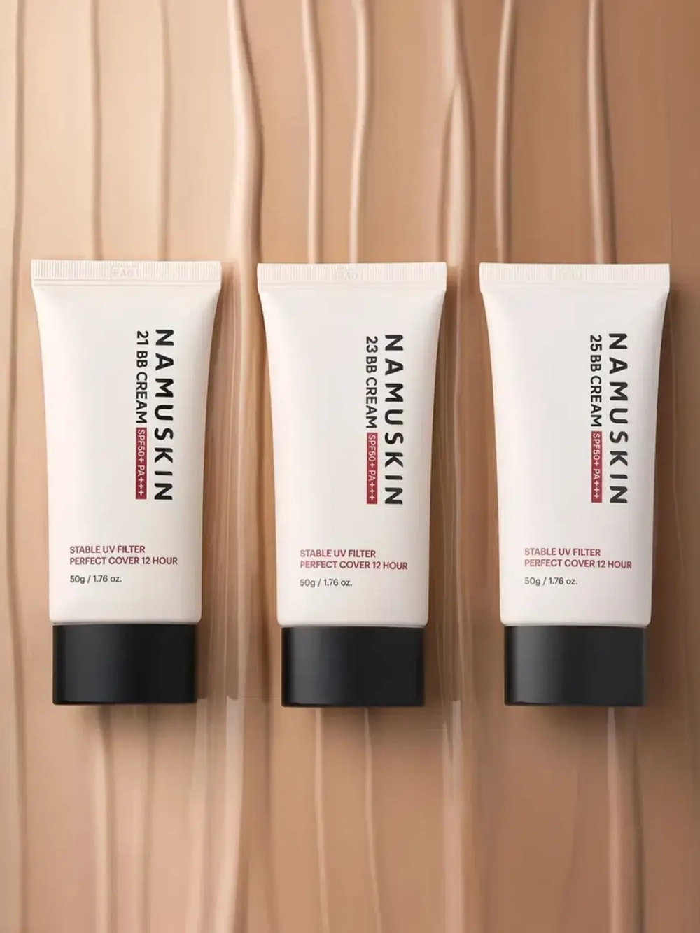 Увлажняющий веганский ВВ крем Namuskin 21 bb cream Latte SPF50+ (21 тон)