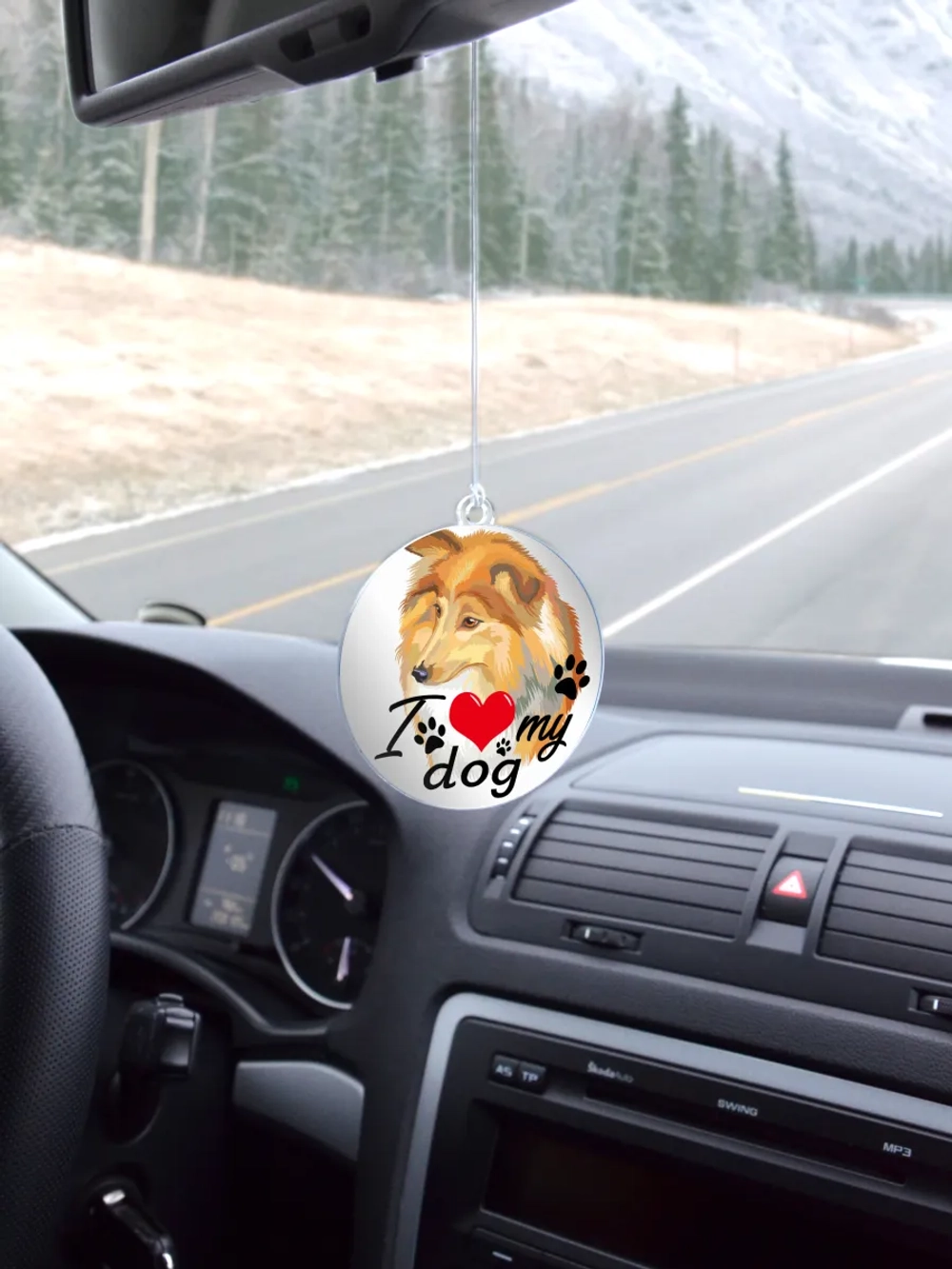 Подвеска в машину - Шелти (шетландская овчарка)