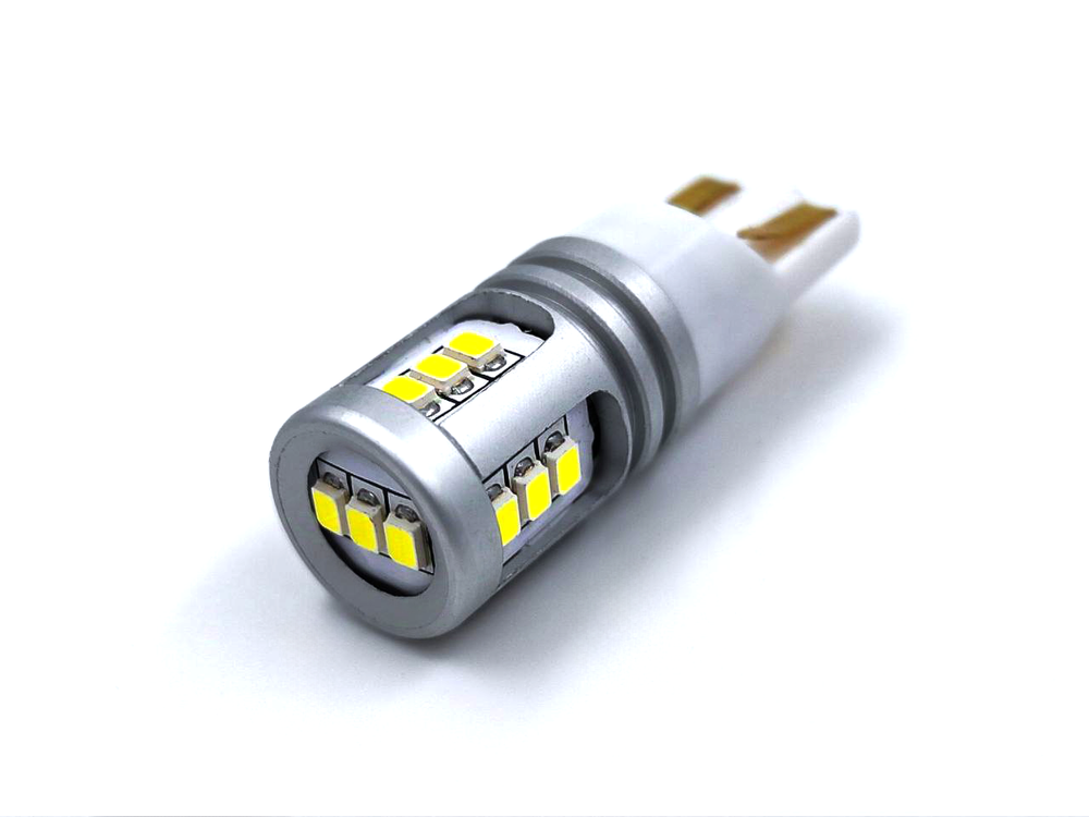 Светодиодная лампа W5W T10 15W CanBus с обманкой, 1шт