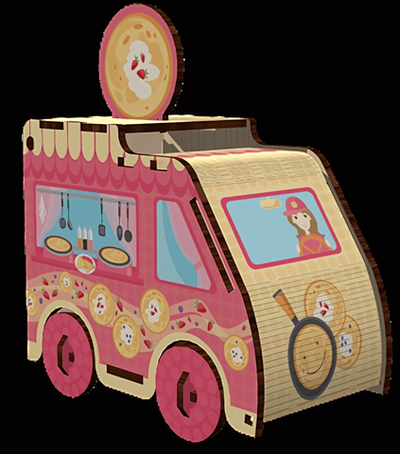 Конструктор Машинка "Блинная" (FOFA)