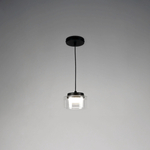 740117 Подвес FICO II 1х12W GX53 ЧЕРНЫЙ/ПРОЗРАЧНЫЙ