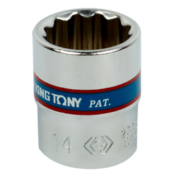 Головка торцевая стандартная двенадцатигранная 1/4&quot;, 14 мм KING TONY 233014M