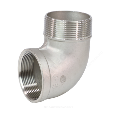 Угольник сталь нерж Ду 25 (1") ВР/НР Benarmo