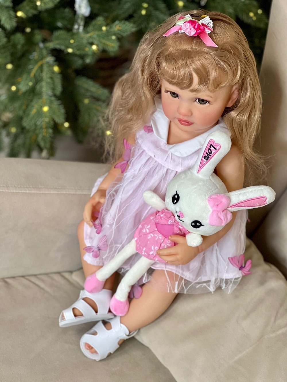 Кукла Реборн виниловая 55см в пакете (FA-055)