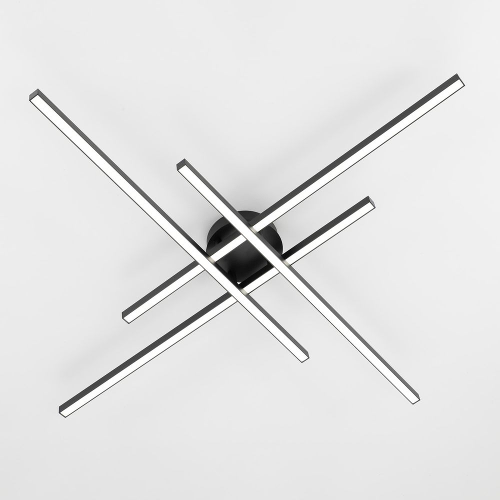 Citilux Стиг CL203141 LED Люстра потолочная с пультом Чёрная