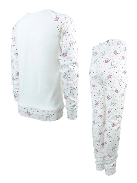 Пижама для девочки с брюками (светло-голубой)