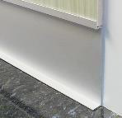 Плинтус из алюминия анодированного под гипсокартон Euroline ВC100